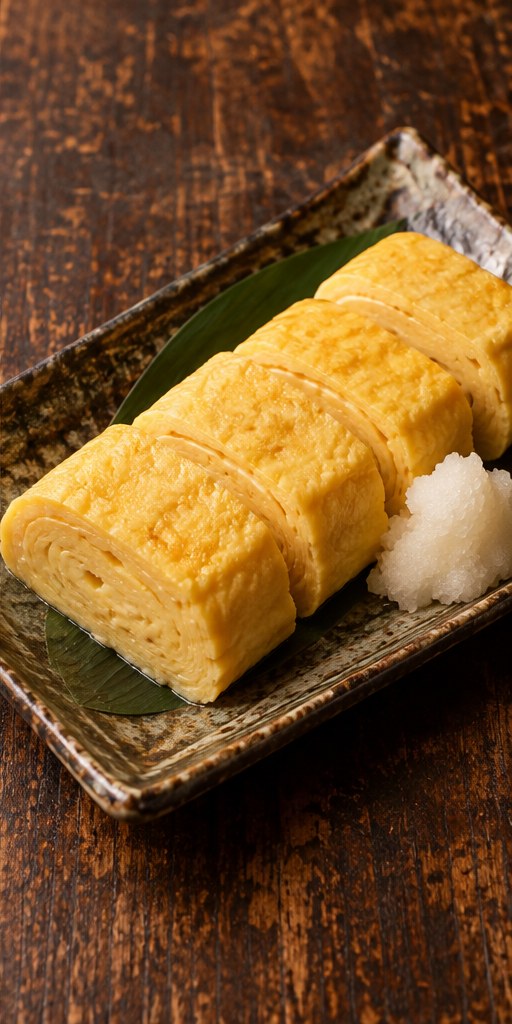 ふわふわのだし巻き玉子のイメージ（AI生成）